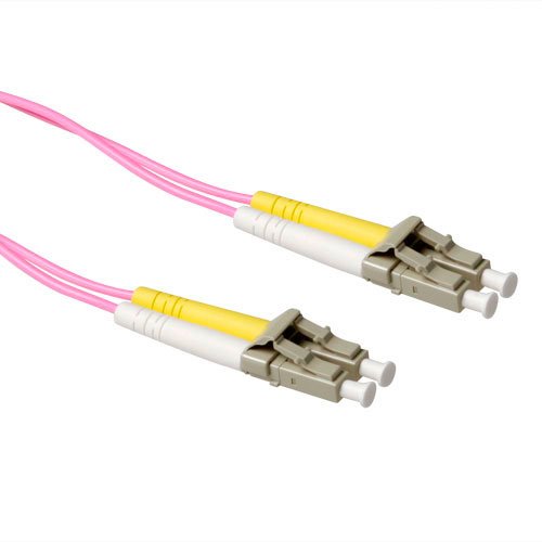 30 Meter Lszh Multimode 50 125 OM4 Fiber Patch Cable Duplex With Lc Connectors