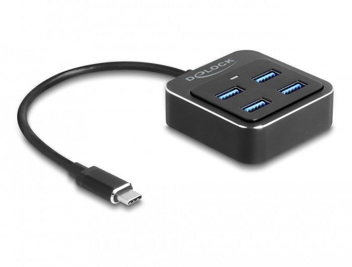 Delock 64191 Hub Interfaz USB 3.2 Gen 2 (3.1 Gen 2) Type-c 10000 Mbit/S Black