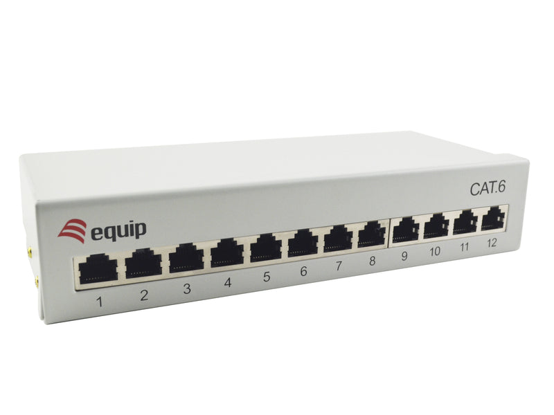 Equip Patchpanel 12x RJ45 CAT.6 Desktop Grey