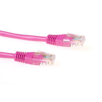 Pink 10 Meter U UTP CAT.6 Patch Cable With RJ45 Connectors — image 1