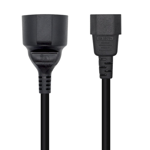 Aisens Cable Power 16A - C14/M a CEE7/H - 25CM - Black — image 1