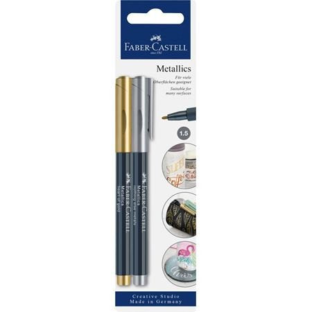 Faber Castell Markers Creative Studio Metallics Marker Colours Metálicos -blister 2U-
