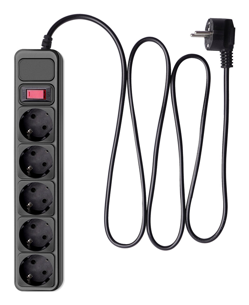 Akyga Protector Contra Sobretensiones AK-SP-06A 5 Sockets 1,8M