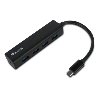 Ngs Hub WONDERHUB4 USB 2.0 Type-c 480 Mbit/S Black — image 1