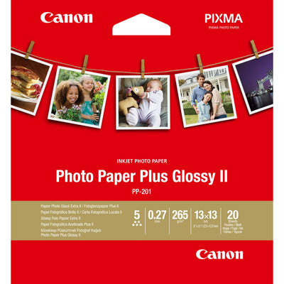 Canon Paper Fotográfico PP-201 13 X 13CM 265G 20 Hojas Glossy — image 1