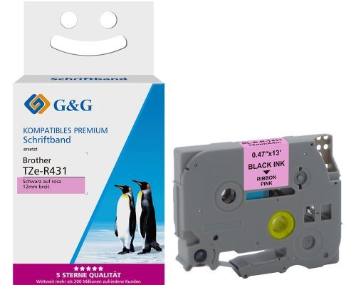 G&g Seiden Tape Labeller Compatible With Brother TZE-R431