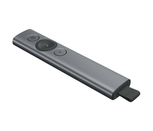 Logitech Spotlight Presentador Wireless - Radio Accion 30M - Vibracion - Steel — image 1