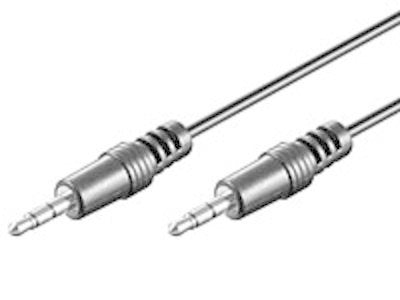 Mediarange Audio Cable 3,5MM Mereo Jack 1.00M Black