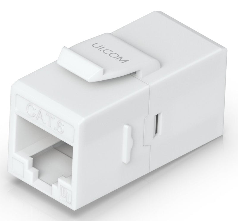 Ubiquiti Acoplamiento Keystone CAT.6, Paquete 12 White UACC-KEYSTONE-COUPLER-C6