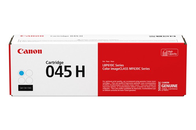 Canon Genuine Toner 045H Cyan 1245C002 2200PAG LBP611/613