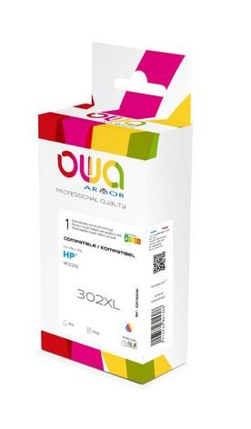 Ink Compatible Owa. HP 302XL Colour Tricolor F6U67AE