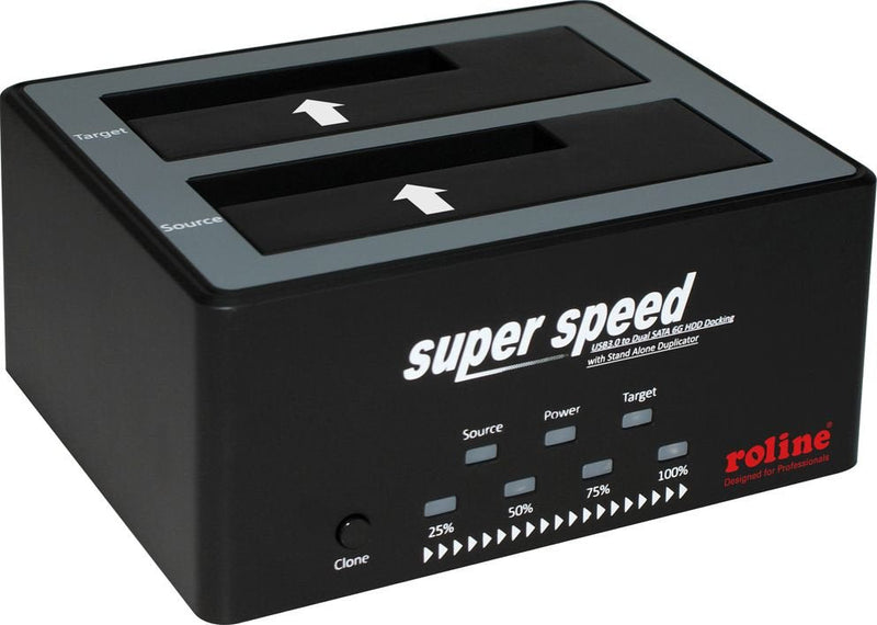 6,35 8,89CM 2,5PULGADAS 3,5PULGADAS SATA HDD SSD Docking Station USB 3.2 Gen 1 HDD-clone-función