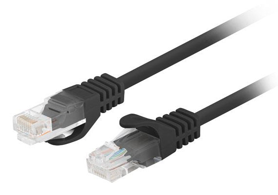 Lanberg Network Cable CAT.6 UTP 2M Black 10-PACK
