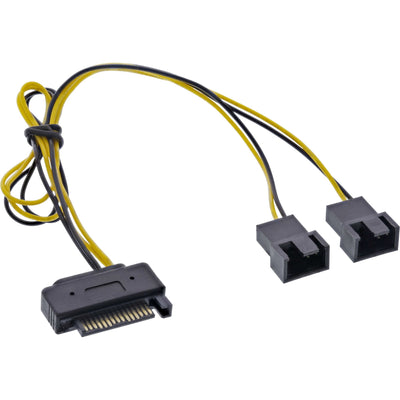 Inline Cable Power And SATA SATA Female a 2X Fan 2 Pines Male 0,30M — image 1