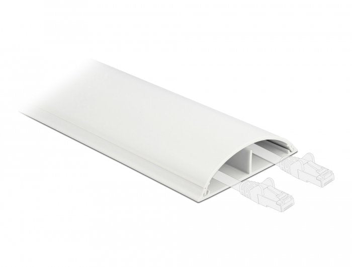 Delock Canaleta Cables Self-adhesive 89 X 21MM - Length 1M White