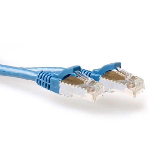 Blue 10 Meter Lszh SFTP CAT.6A Patch Cable Snagless With RJ45 Connectors