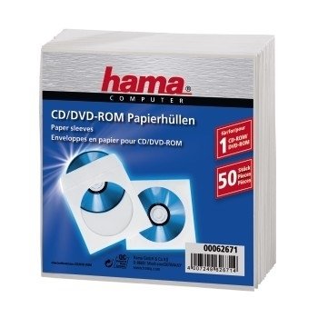 Hama 1X50 Cases Paper Cd/Dvd White 62671 — image 1