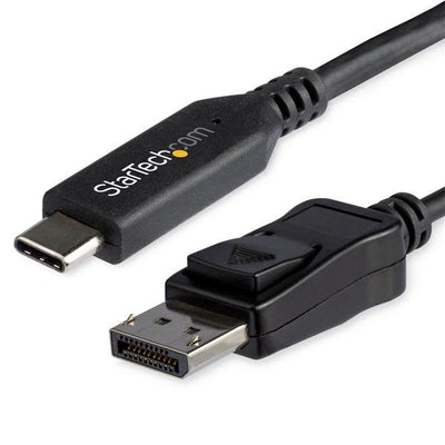 StarTech.com CDP2DP146B Adapter Cable Vídeo 1,8M USB Type-c DisplayPort Black — image 1