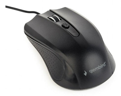 Gembird Mouse Óptico With Cable MUS-4B-01L, Usb, Black Cable 1,8M — image 1
