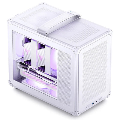 Jonsbo C6 Max. PC Housing Mini-carcasa, Micro-atx, Tempered Glass - White — image 1