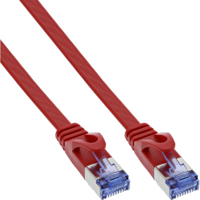 Inline Network Cable Flat , U/FTP, CAT.6A, Red 2M — image 1