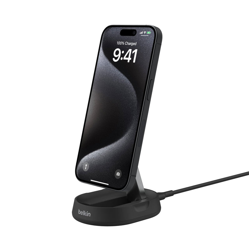Belkin Base Charging Wireless Magnetic + Power Adapter Ca 15 Watts Black