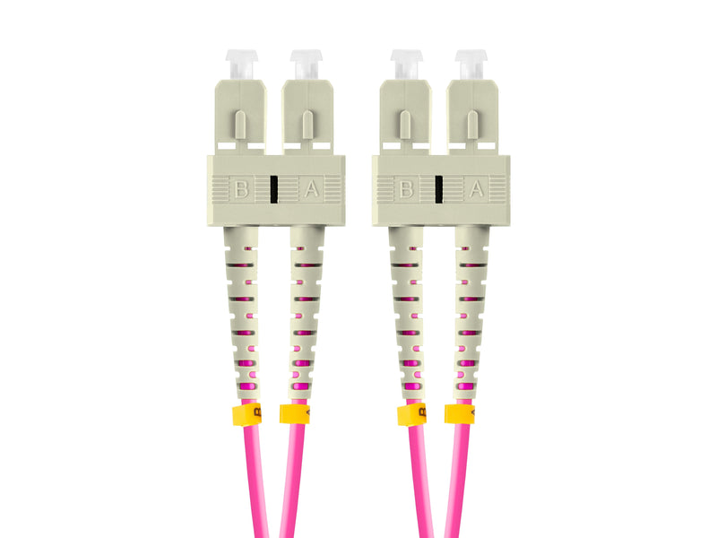 Lanberg Cable Fibre Optic 1M Multi Sc/Upc-sc/Upc Duplex OM4 50/125 Lszh Violet