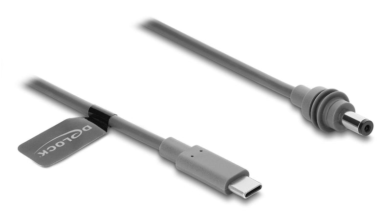 Delock USB Type-c™ Connector Male a DC 5,5 X 2,1MM Cable Compatible With Starlink Mini, 5M Grey
