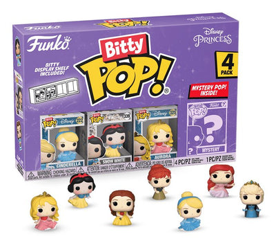 Blister 4 Figuras Bitty Pop Disney Princesas Cenicienta — image 1