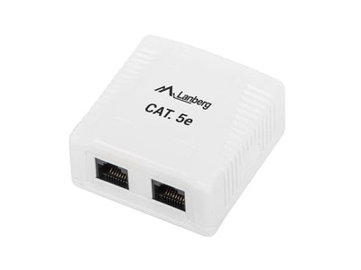 Lanberg UTP Data Box 2-PORT RJ45 Unshielded CAT.5E — image 1