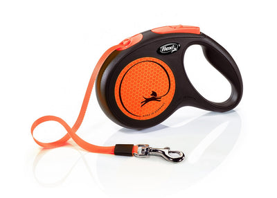 Flexi New Neon M 5M Yellow Perro Strap Retractable — image 1