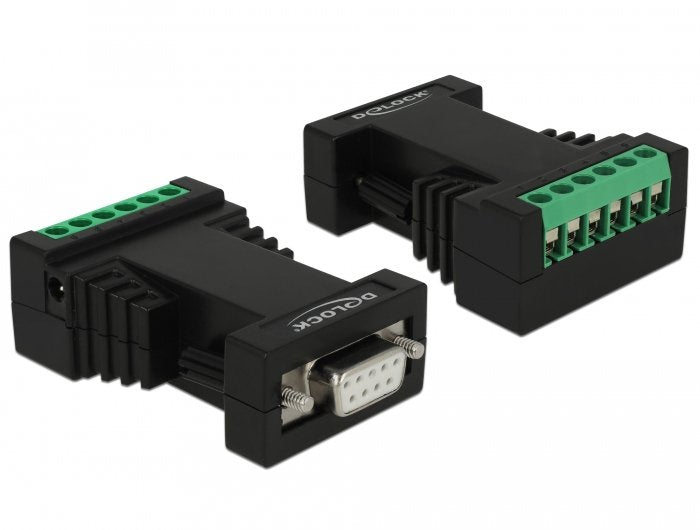 Isolator RS-232 D-sub Connector Female a RS-422 485 Terminalblock Protection Contra Sobretensiones 600W Galvan