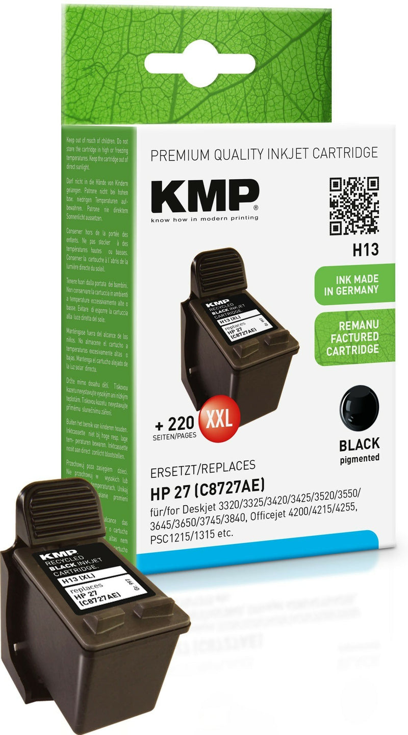 Kmp Cartridge HP C8727AE NR.27 Black 500 S. H13 Recargado