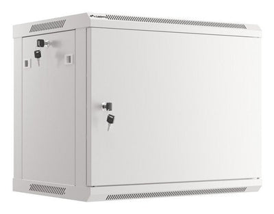 Lanberg Cabinet Rack 19 Assembly Wall 9U / 600X450 With Door Metálica Grey (paquete Flat — image 1