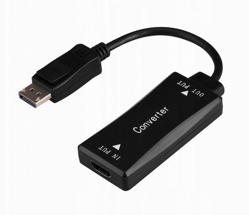Gembird Adapter Active 4K 30HZ HDMI Female a DisplayPort Male Adapter Cable 0.15M Black — image 1