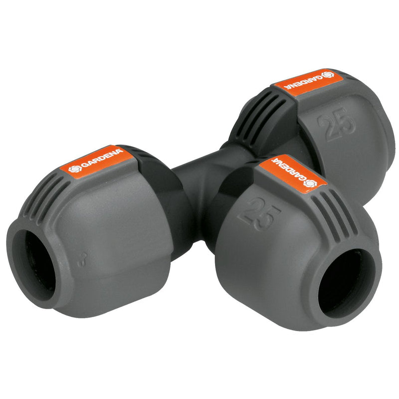 Gardena 2771-20 Sprinklersystem T-piece 25MM, Connection Black / Grey