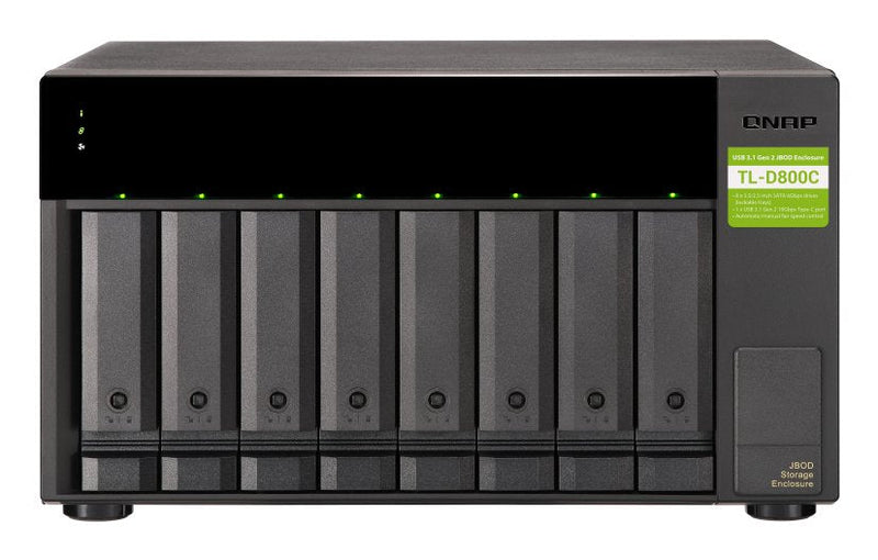 QNAP TL-D800C Orden HDD 8 Compartimentos (SATA-600) USB 3.2 Gen 2 External
