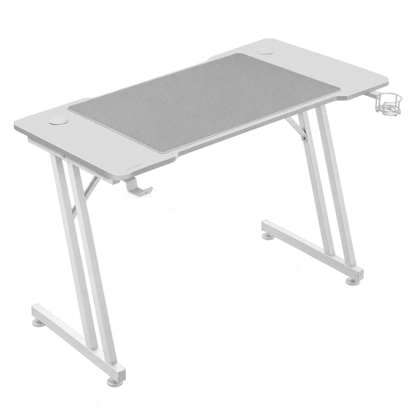 Mars Gaming Desk Gaming Mgd-a 120 White Desk Gaming 120CM / Finish Fibre Carbonoalfombrilla XXL 80X55 Cm / Up