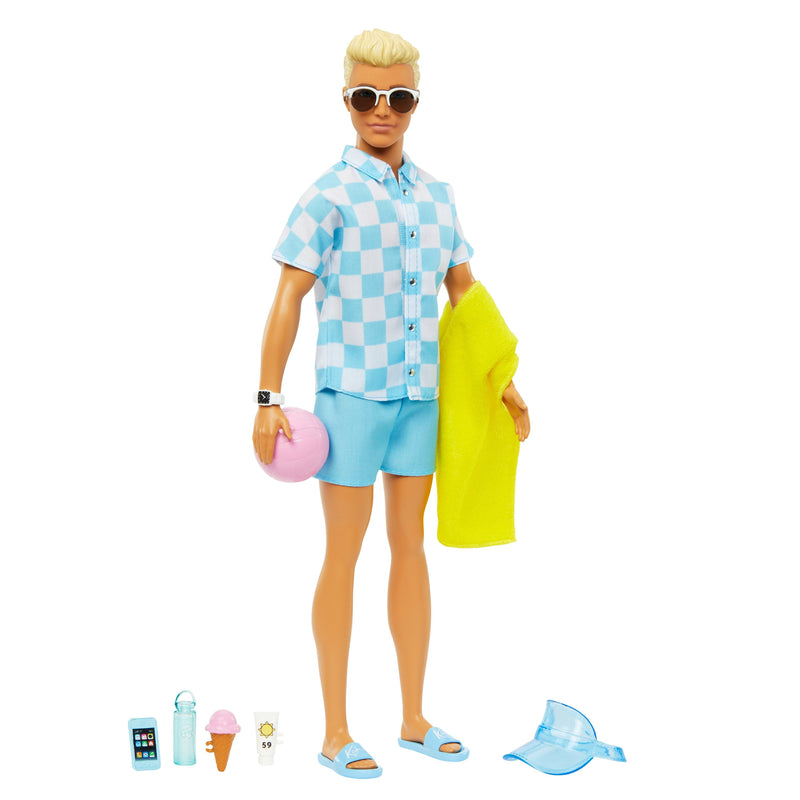 Mattel Barbie Beach Day Ken HPL74