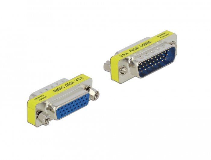 Delock D-sub 26 HD Pin Connector Male a Female - Portschoner