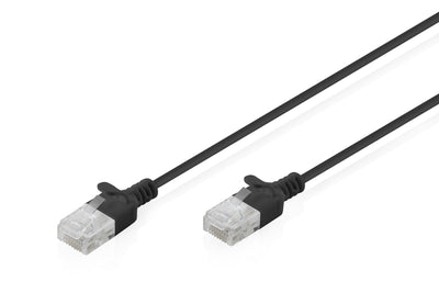 CAT.6 U-UTP Slim Network Cable, 1M, Black — image 1