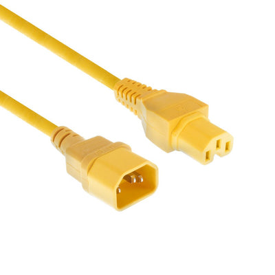 Powercord C14 - C15 Yellow 2.5M — image 1