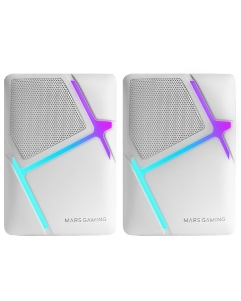 Mars Gaming Speakers Ms-h 10W 2.0 White — image 1