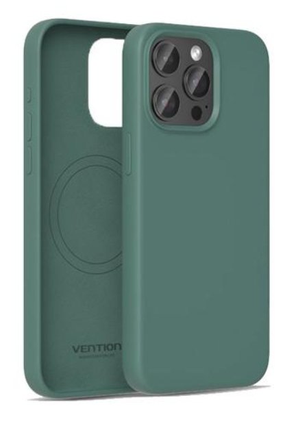 Vention Case Silicone With Magsafe KUDG0-40 Compatible With Iphone 13 Pro Max. Green