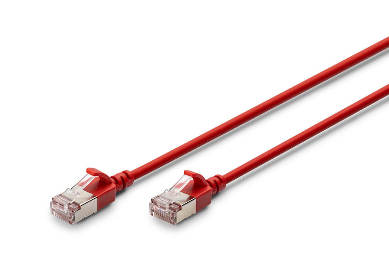 Digitus Network Cable CAT.6A F FTP Slim 1,00M Red