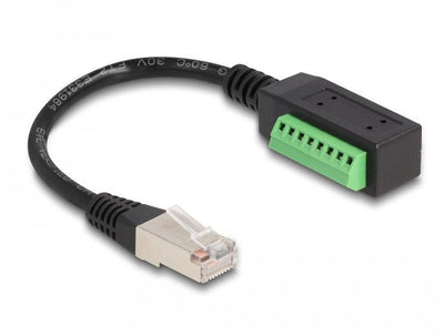 Delock RJ45 Cable CAT.5E Plug Zu Terminalblock Adapter 21,5CM — image 1