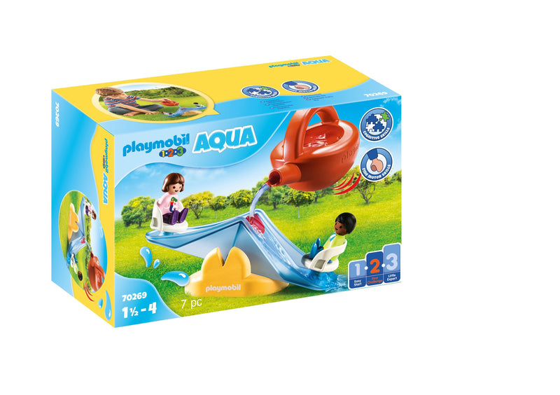 Playmobil 1 2 3 Balancín Water Aqua With Watering Can 70269