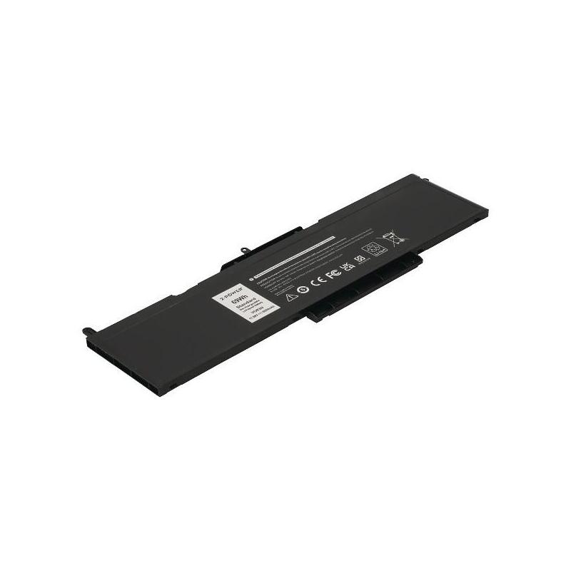 2-POWER Battery 11.55V 6000MAH Dell Precision 3520 CBP3891A