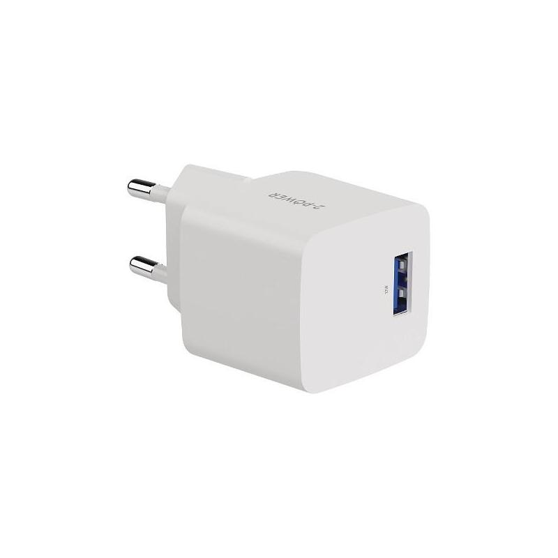 2-POWER Wall Charger 12W 1 X USB-A General Consumer Electronics 2PWC12W01-EU