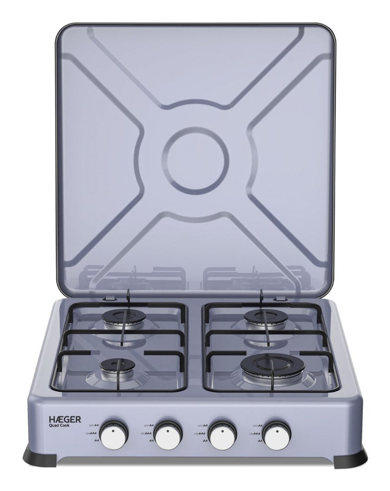 Haeger Encimera GC-04E.023A Hobs 50CM Gas 4 Zona(s) Grey